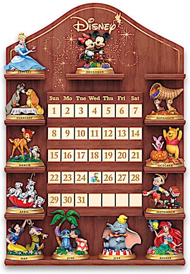 The Bradford Exchange Disney Magical Moments Perpetual Calendar With Display