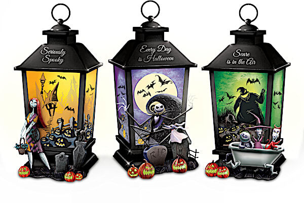 The Bradford Exchange The Nightmare Before Christmas Sculpted Lantern Collection