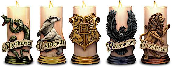 The Bradford Exchange HARRY POTTER HOGWARTS House Flameless Candle Collection