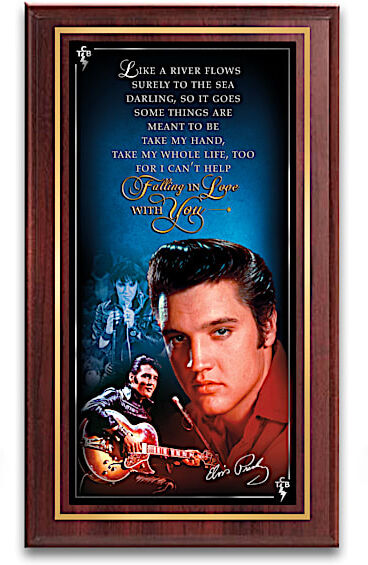 The Bradford Exchange Elvis Presley Famous Hits Wooden Wall Plaque Collection