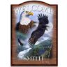 The Bradford Exchange Bald Eagle Personalized Welcome Sign: Soaring Guardians