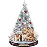 The Bradford Exchange A Meow-y Christmas To All Tabletop Christmas Tree With Singing Jingle Cats