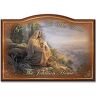 The Bradford Exchange God Bless All Who Enter Personalized Welcome Sign With Image Of Jesus