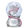 The Bradford Exchange Daughter Musical Glitter Globe With Swarovski Crystal Plays You Are So Beautiful