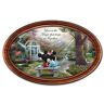 The Bradford Exchange Disney The Magic Of Love Personalized Thomas Kinkade Collector Plate