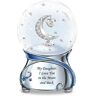 The Bradford Exchange Daughter Musical Glitter Globe With Swarovski Crystal Plays Always In My Heart