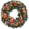 The Bradford Exchange Santa's Busy Season Illuminated Christmas Wreath