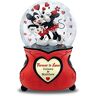 The Bradford Exchange Disney Mickey Mouse and Minnie Mouse Glitter Globe Personalized with Your Names