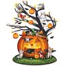 The Bradford Exchange Purr-fectly Mischievous Halloween Illuminated Tabletop Tree