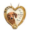 The Bradford Exchange Personalized Pet Ornament With Dachshund Artwork