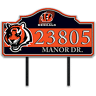 The Bradford Exchange Cincinnati Bengals Personalized Outdoor Address Sign