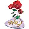 The Bradford Exchange Art Glass Rose Sculpture Personalized With Your Two Names