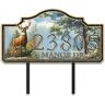 The Bradford Exchange Personalized Address Sign With Deer Art By Joseph Hautman