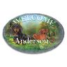 The Bradford Exchange Dachshunds All-Weather Personalized Welcome Sign