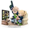 The Hamilton Collection NFL-Licensed Seattle Seahawks Fan Precious Moments Porcelain Figurine