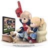 The Hamilton Collection NFL Licensed Houston Texans Fan Precious Moments Bisque Porcelain Figurine