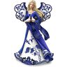 The Hamilton Collection Karen Hahn Romantic Blue Willow-Inspired Angel Figurine