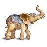The Hamilton Collection Blake Jensen Shimmering Fortune Of Gold Elephant Figurine