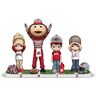 The Hamilton Collection Let's Go Buckeyes Figurine With Mascot Brutus And Fans