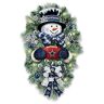 Hawthorne Village Dallas Cowboys Illuminated Snowman Wreath