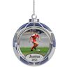 Hawthorne Village Personalized Hand-Blown Glass Soccer Photo Ornament