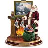 The Bradford Editions Thomas Kinkade Illuminated Santa Figurine Collection