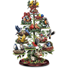 The Bradford Exchange Holiday Songbird Figurine Collection with Display Tree