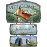 The Bradford Exchange Songbirds Of The Season Personalized Welcome Sign Collection