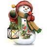 The Bradford Exchange Dona Gelsinger Illuminated Snowman Figurine Collection