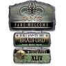 The Bradford Exchange New Orleans Saints Personalized Stone-Look Welcome Sign