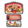 The Bradford Exchange COCA-COLA Personalized Seasonal Welcome Sign Collection