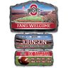 The Bradford Exchange Buckeyes Personalized Stone-Look Welcome Sign