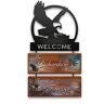 The Bradford Exchange Ted Blaylock Eagle Art Personalized Welcome Sign Collection