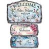 The Bradford Exchange Lena Liu Hummingbird Greetings Personalized Welcome Sign