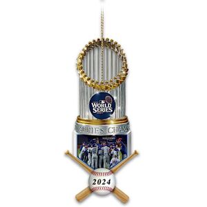 The Bradford Exchange 2024 MLB World Series Champions Los Angeles Dodgers Trophy Ornament