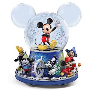 The Bradford Exchange Disney Mickey Mouse Rotating Glitter Globe