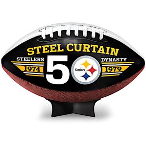 The Bradford Exchange Pittsburgh Steelers 1970s Dynasty 50th Anniversary Football