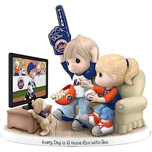 The Hamilton Collection MLB Licensed New York Mets Fan Precious Moments Porcelain Figurine