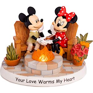 The Hamilton Collection Disney Your Love Warms My Heart Illuminated Figurine