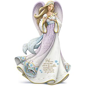 The Hamilton Collection Karen Hahn Angel Figurine Adorned With Swarovski Crystals