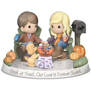 The Hamilton Collection Precious Moments Porcelain Halloween Sweethearts Figurine