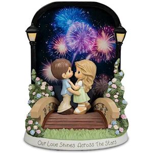 The Hamilton Collection Precious Moments Animated Light-Up Fireworks Couple Figurine