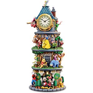 The Bradford Exchange Disney Stackable Tower Clock Collection With Sculpted Scenes