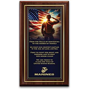 The Bradford Exchange Marine Corps Hymn Wall Plaque Collection