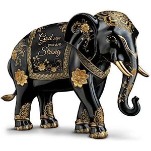 The Hamilton Collection Blake Jensen Inspirational Religious Elephant Figurines