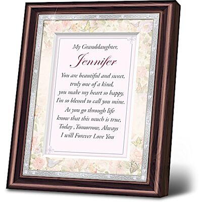 The Bradford Exchange Granddaughter, I Love You Personalized Mahogany-Finished Picture Frame The Bradford Exchange Granddaughter, I Love You Personalized Mahogany-Finished Picture Frame