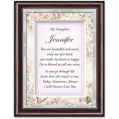 The Bradford Exchange Daughter, I Love You Personalized Poem Frame The Bradford Exchange Daughter, I Love You Personalized Poem Frame