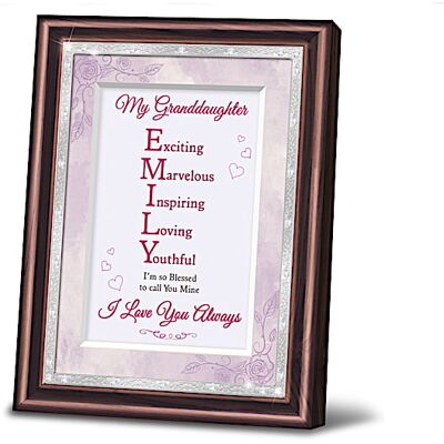 The Bradford Exchange My Granddaughter, You Are One Of A Kind Personalized Poem Frame The Bradford Exchange My Granddaughter, You Are One Of A Kind Personalized Poem Frame