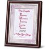 The Bradford Exchange Daughter Framed Poem With Name And Personality Traits