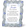 The Bradford Exchange Daughter, You Are A Treasure Personalized Framed Poem